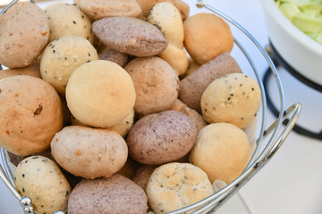 Group of bun in basket