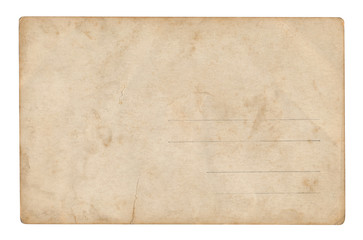 Vintage Postcard - isolated (clipping path included)