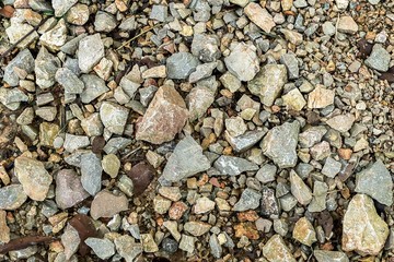 Rock floor road close up background