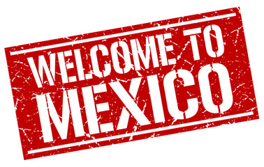 welcome to Mexico stamp