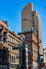 Fototapeta na wymiar View of Broadway Street, Manhattan, NYC