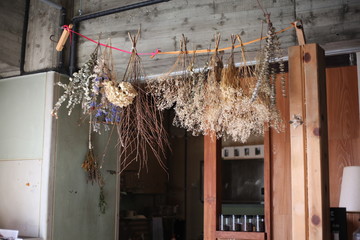 Dry Flower of Cafe カフェのドライフラワー