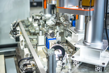 robot arm in factory