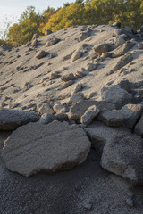 Kiesgrube Schotter Bitumen