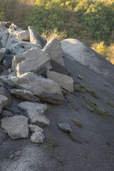 Kiesgrube Schotter Bitumen