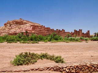 Kasbah Ait Benhaddou (Ksar of Ait-Ben-Haddou) the door to the Sahara Desert in Morocco, UNESCO World Heritage