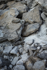 Kiesgrube Schotter Bitumen