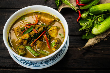 Hot Spicy Curry With Pork: This popular thai curry is traditionally made with pork.