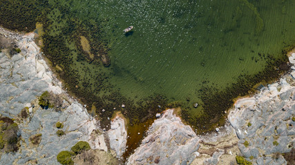 Archipelago, details in bottom, aerial view