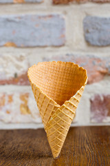 Eine frische Knusperwaffel