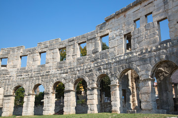 Pula. Roman amphitheater.