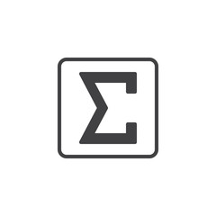 Fototapeta premium Summation vector icon. filled flat sign for mobile concept and web design. Sum or total simple solid icon. Math symbol, logo illustration. Pixel perfect vector graphics