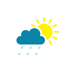 Set of Weather vector flat icons designs