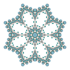 Mandala. Ethnicity round ornament. Ethnic style. Elements for invitation cards, brochures, covers. Oriental circular pattern. Arabic, Islamic, moroccan, asian, indian native african motifs.