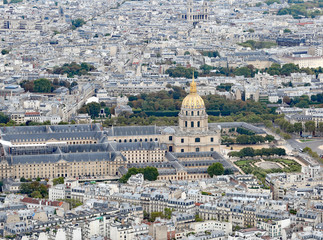 Golden Dome of the Monument called Les Invalides in Paris