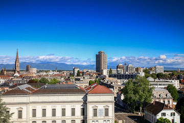View of Mulhouse from the top