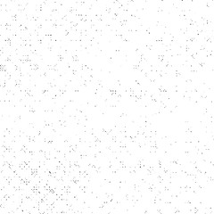 Grunge Texture on White Background, Black Abstract Rough Vector, Halftone Dotted Scratch