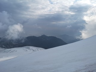 mountains in winter