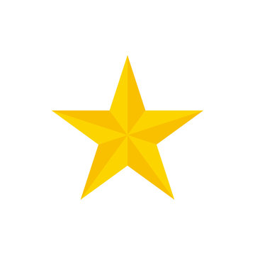 Christmas star vector. Golden star