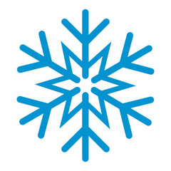 Fototapeta premium Blue snowflake