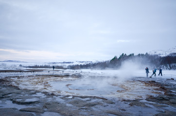 アイスランド　間欠泉