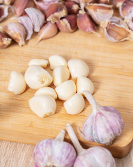 garlic cloves closeup
