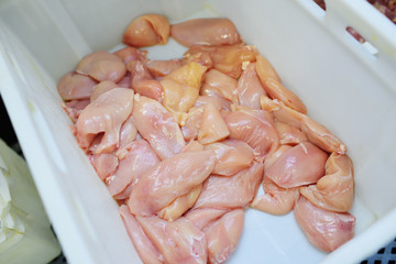 Plant for processing poultry in the food industry. chicken
