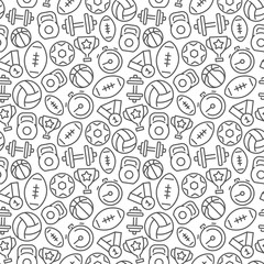 Sport related seamless pattern. Vector eps8 format