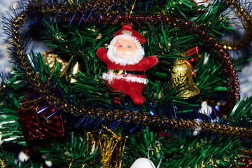 christmas tree and decorations