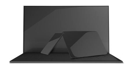 notebook tablet-computer mobile phone 3d-illustration