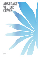 Blue Cover design template. 