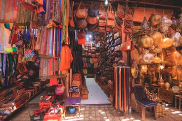 bazar en marrakech - obrazy, fototapety, plakaty