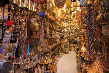 Souvenir shop in Marrakesh
