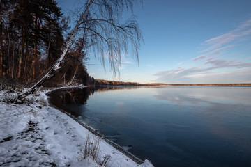 lake in winter