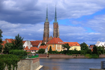 Obraz premium The beautiful City of Wroclaw, Poland