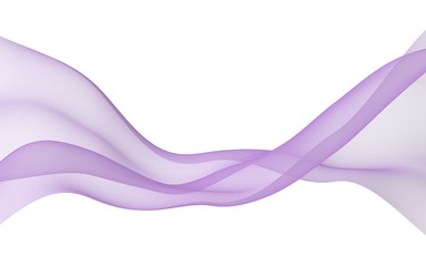 Abstract pink wave. Bright pink ribbon on white background. Pink scarf. Abstract smoke. Raster air background. Vertical image orientation. 3D illustration