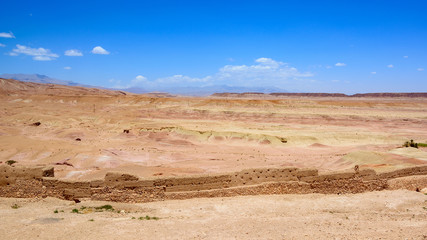 Fototapeta na wymiar View from Ait Ben Haddou, Morocco