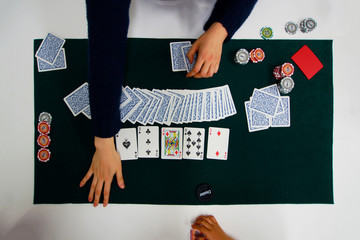 カジノのポーカーイメージ（テキサスホールデム）