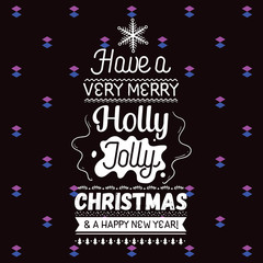 Merry Christmas typography.
