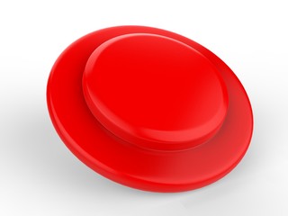 Blank Promotional Frisbee for branding. 3d render illustration.