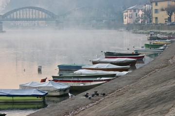Obraz premium FIUME ADDA A BRIVIO IN PROVINCIA DI LECCO-ITALIA