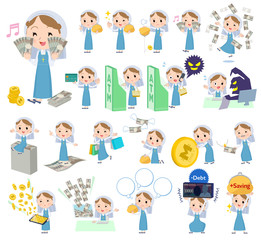 Nun women emerald costume_money