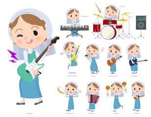 Nun women emerald costume_pop music