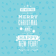 Fototapeta premium Merry Christmas typography.