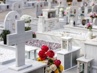 Orthodox cemetary in Greece
