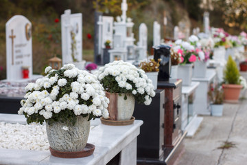 Orthodox cemetary in Greece