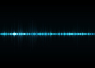 Sound waves oscillating glow light, Abstract technology background. Vector illustration eps 10.