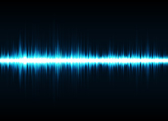 Sound waves oscillating glow light. Abstract technology background. Vector illustration eps 10.