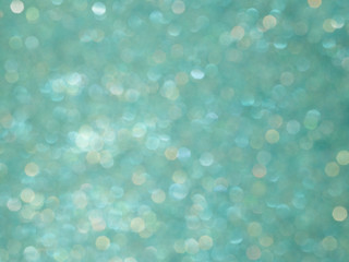 Abstract blue bokeh of blurry lights background