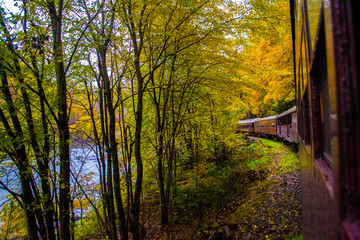 Train Through mountains